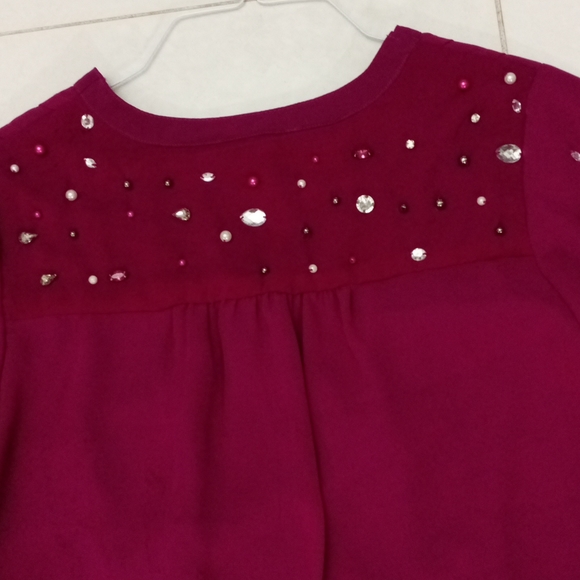 Roaman's Dark Berry Blouse With Studs 💜☔🍇 - Picture 6 of 11